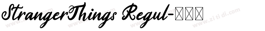 StrangerThings Regul字体转换
